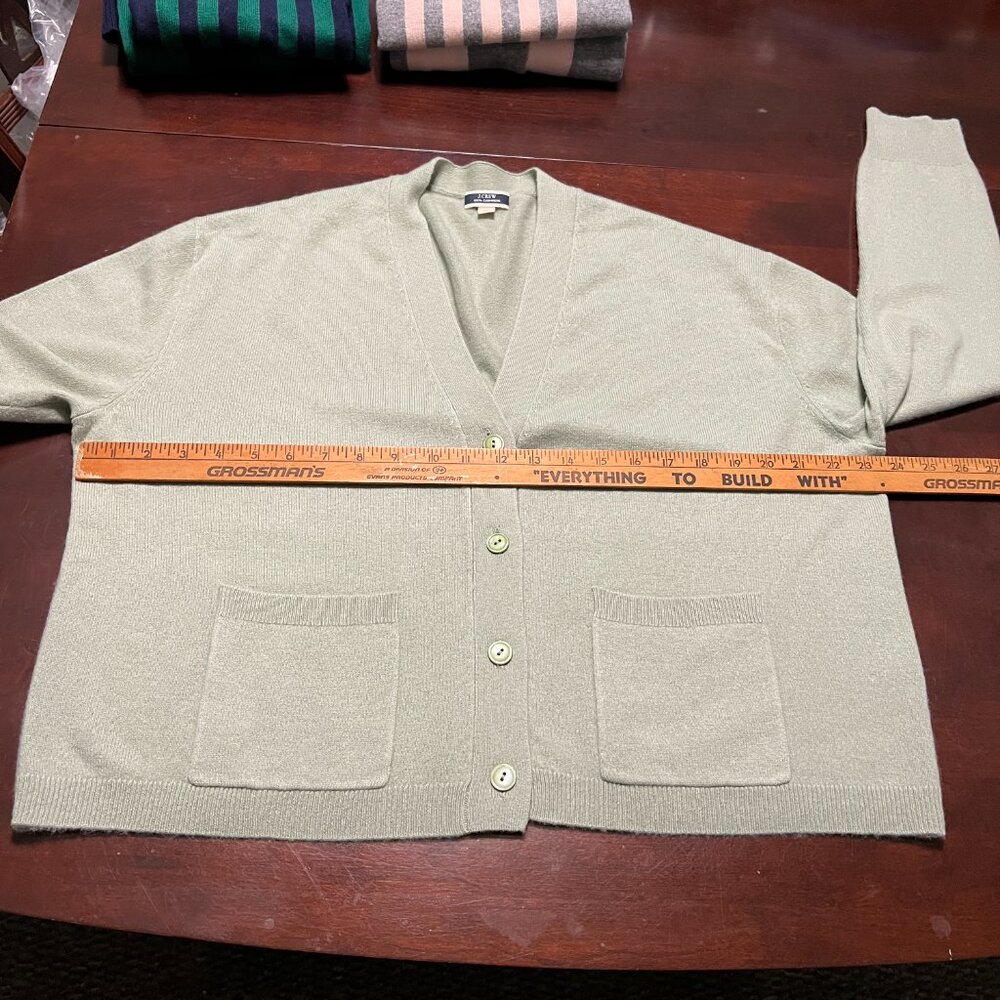 J CREW & MAGASCHONI CASHMERE CARDI TEE SET - Picture 12 of 15